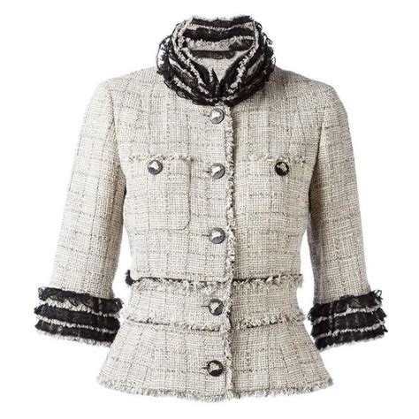 chanel jacket.with.safety pins|chanel cotton tweed jacket.